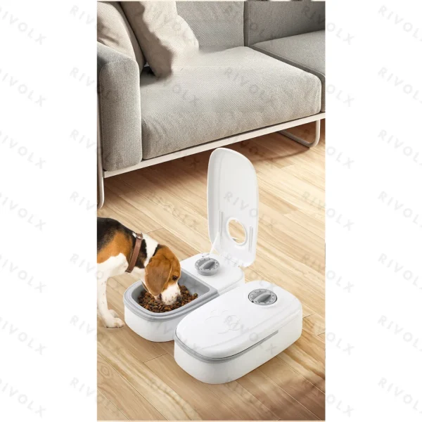 Automatic Pet Feeder Smart Food Dispenser Cat and Dog Timer Stainless Steel Bowl Automatic Dog and Cat Pet Feeding Pet Supplies - Image 2