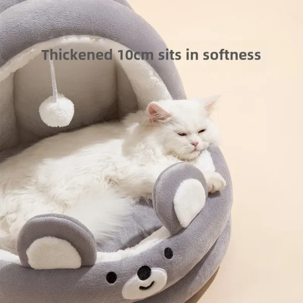 All-Season Eco-Friendly Pet Supplies Solid Wholesale High Quality Cat Nest Cradle Bed Semi-Enclosed Dog House - Image 3