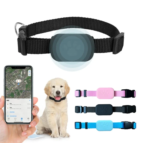 Waterproof Pet Anti-Lost Device Smart Locator Tracking GPS Pet Tracker Apple IOS FindMy Collar