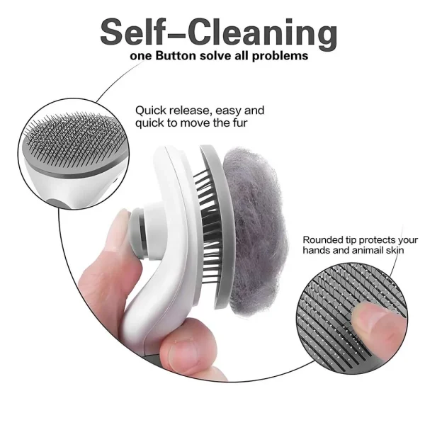 Wholesale Pet Massage Brush Dog Cat Grooming Tool Hair Removal Comb Hair Brush Hair Care Professional Pet Grooming Supplies - Image 4