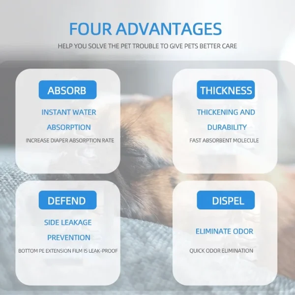 Deodorant Absorbent Puppy Pet Training Pad Dog Pee Pads Pet Urine Pad Disposable - Image 3