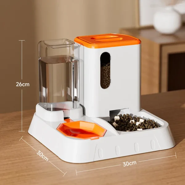 New Design Automatic Cat Food Water Dispenser Set Gravity Pet Self Feeder for Indoor Small Medium Cats Dogs - Image 4