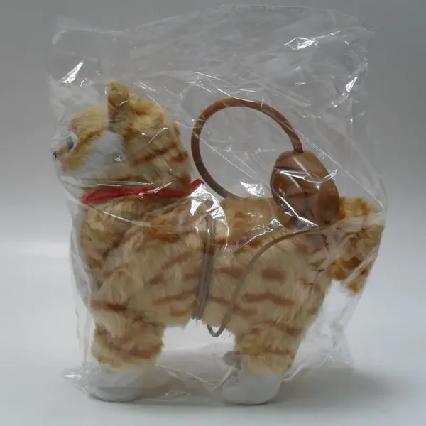 Electric Cat Plush Toy Simulation Wagging Tail Speaking Walking Easter Bunny Stuffed Toys Children Interactive Animal Doll Gift - Image 5