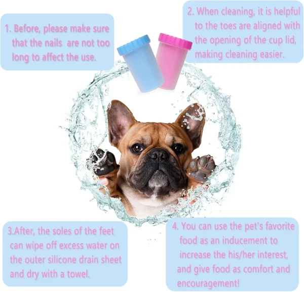 New Pet Paw Cleaning Cup Dog Paw Washer and Cup Claw Cleaner Pet Supplies - Image 4
