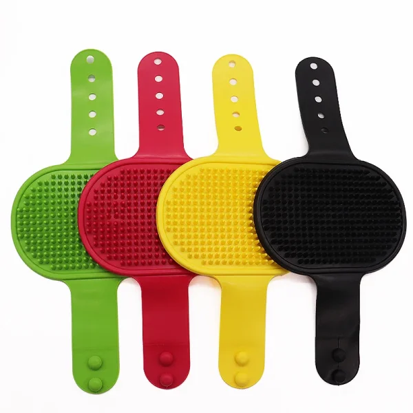 Wholesale Pet Supplies Multi-functional Silicone Crossover Bath Brush Cat Cleaning Tools Pet Massage Brush Dog Bath Brush - Image 6