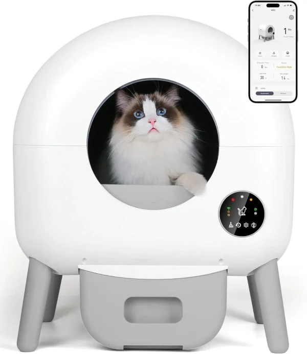 Super large new smart self-cleaning cat litter box splash proof design high quality easy to clean box cat litter accessories - Image 2
