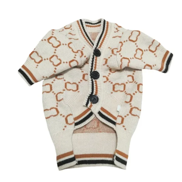 High Quality Fashion Wholesale New Pet Supplies Clothing Spring Fall Fashion Design Knitted Sweater Cardigan Dog Clothes - Image 6