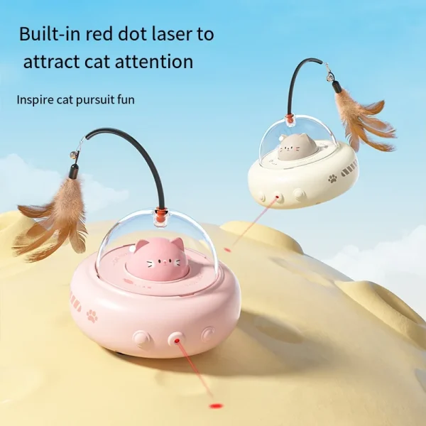 2025 New Arrivals Pet Intelligent Toys Cat Interactive Smart Running Toy With Laser Light - Image 2