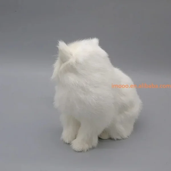 Factory Price 18cm Simulation Cat Dolls Table Decor Gift Realistic White Persian Cats Stuffed Toys Girls Easter Xmas Gift - Image 3