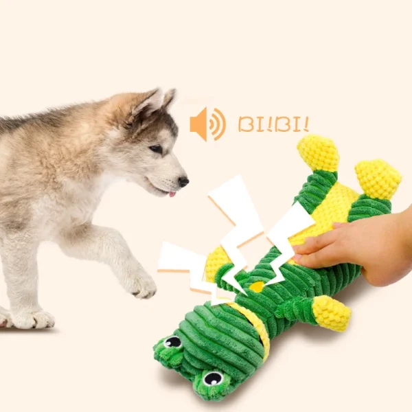 Wholesale Manufactory Animal Plush Dog Squeaky Puppy Chew Toys Bite Resistant Pet Toy Dogs Squeaker - Image 2