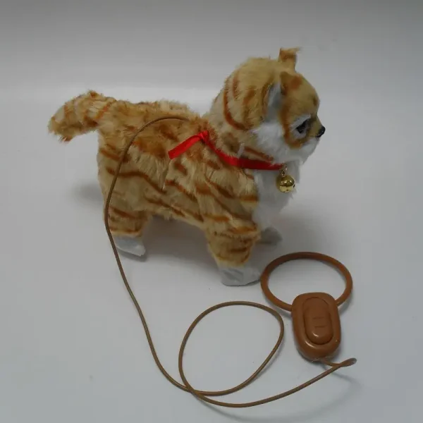 Electric Cat Plush Toy Simulation Wagging Tail Speaking Walking Easter Bunny Stuffed Toys Children Interactive Animal Doll Gift - Image 4