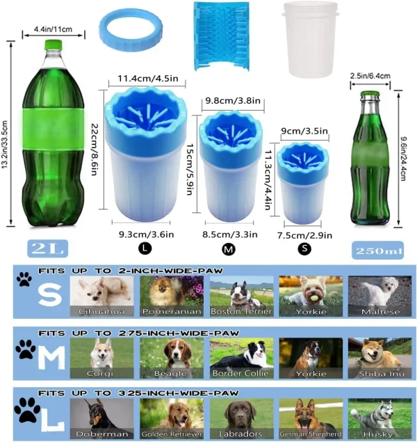 New Pet Paw Cleaning Cup Dog Paw Washer and Cup Claw Cleaner Pet Supplies - Image 6