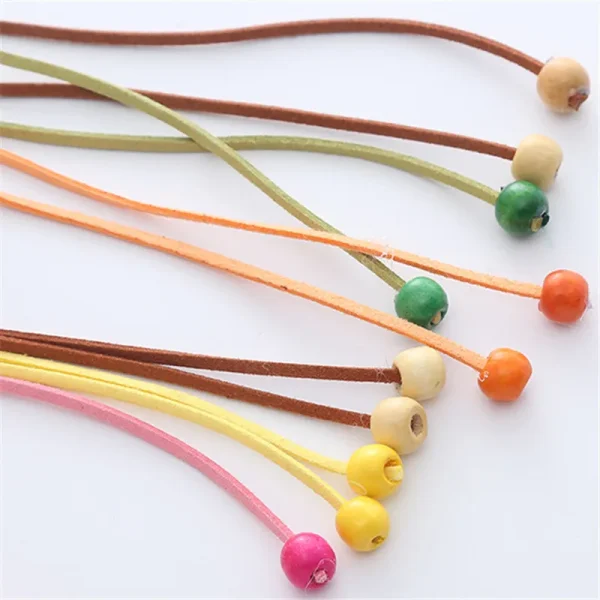 Cat Toys Wooden Teaser Stick With Bell Kitten Chaser Wand Interactive Pet Cat Toy Cartoon Cat Teaser Stick Wholesale - Image 5