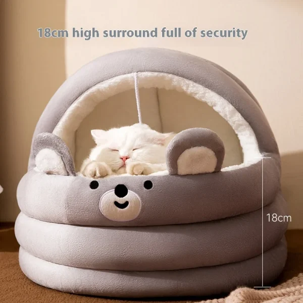 All-Season Eco-Friendly Pet Supplies Solid Wholesale High Quality Cat Nest Cradle Bed Semi-Enclosed Dog House - Image 2