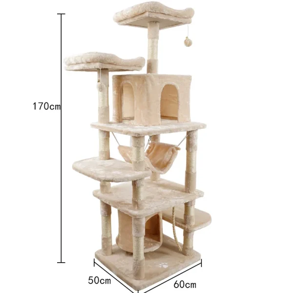 Cat Scratcher Tree Indoor Cat Scratching Posts Stand House Kitty Condo Funny Cat Toys for Kittens Pet Play House - Image 6