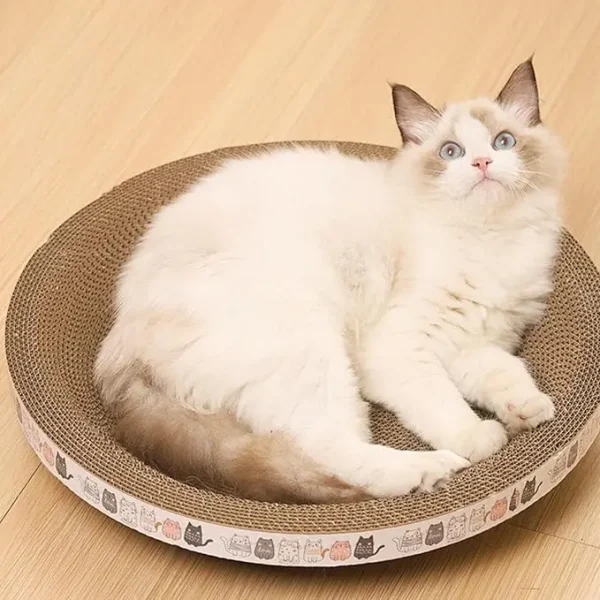 Vietnam Corrugated Cardboard Cat Scratcher Leisure Bed Oval Scratching Mat Cat Nest Scratching Bowl