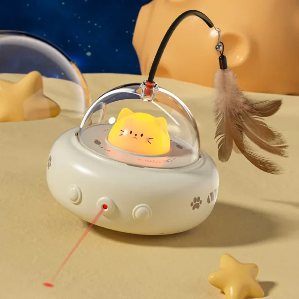 2025 New Arrivals Pet Intelligent Toys Cat Interactive Smart Running Toy With Laser Light