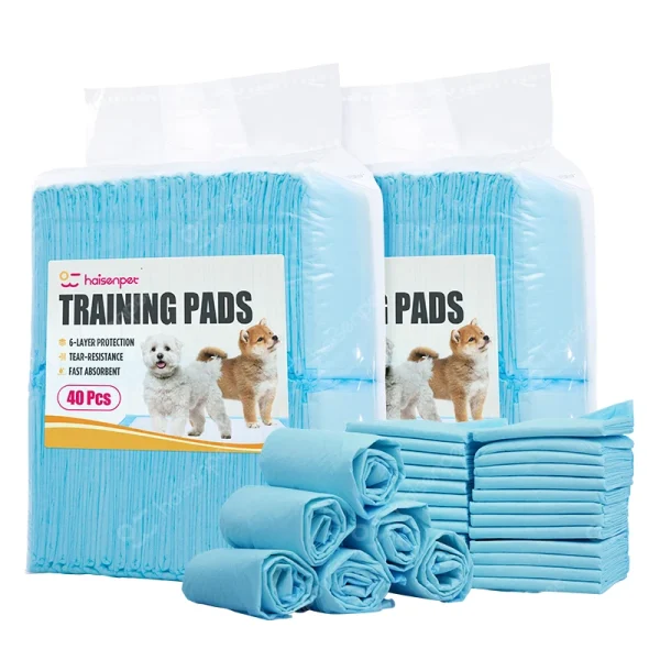 Factory Direct Supply Luxury 6 Layer Disposable Puppy Pet Dog Training Pee Pad