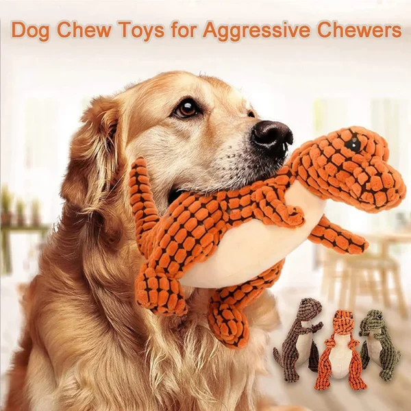 Dog Sound Toy Small Dog Large Dog Chew Toy Durable Teeth Cleaning Dinosaur Puppy Pet Chew Toy - Image 4