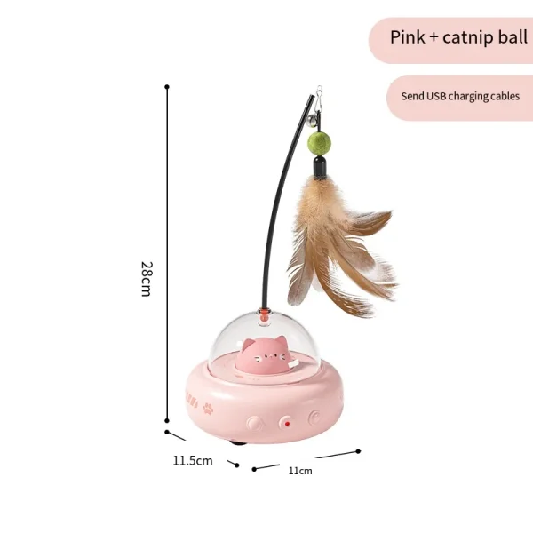 2025 New Arrivals Pet Intelligent Toys Cat Interactive Smart Running Toy With Laser Light - Image 5