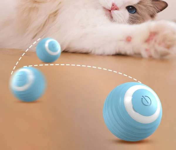 Light up USB Automatic Dog Toys Ball Pet Smart Rolling Ball Gravity Jumping Ball Intelligent Interactive Cat Toy