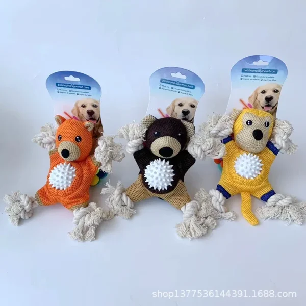 Hot Selling Eco Friendly Customized Durable Pet Chew Toys Plush Squeaky Cat Dog Toys - Image 2