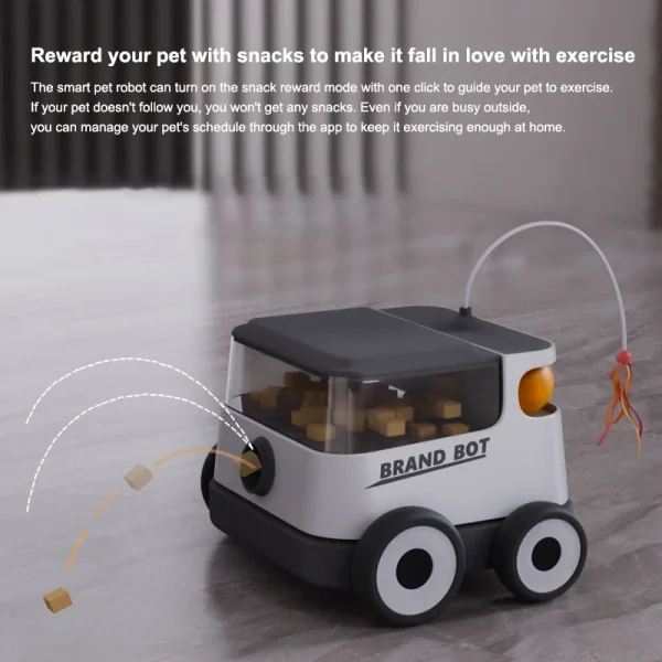 Factory Custom Smart Pet Companion Robot Toy Remote Control Laser Smart Interactive Cat Toy USB Automatic Movement Dog Toy - Image 4