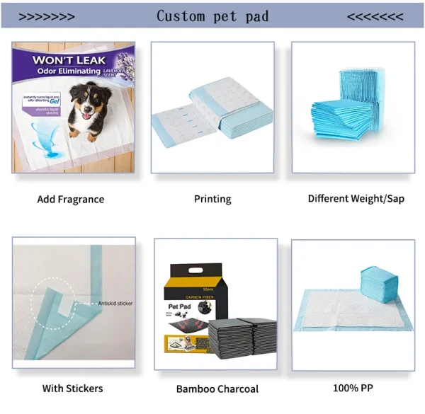 2024 Best Sell Eco Friendly Dog Pad Puppy Training Pads Disposable Pet Puppy Dog Pee Training Pad - Image 6