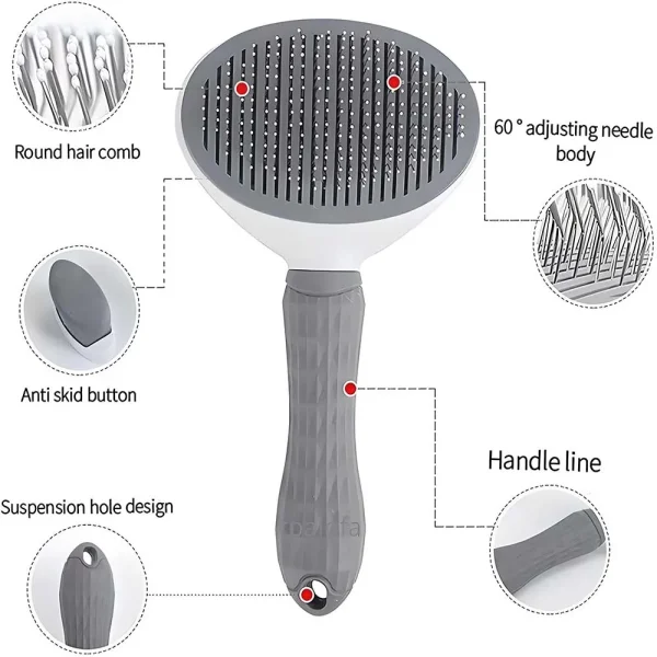 Wholesale Pet Massage Brush Dog Cat Grooming Tool Hair Removal Comb Hair Brush Hair Care Professional Pet Grooming Supplies - Image 5
