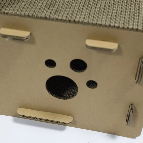 Low Quantity Three Floors of Stairs Assemble Paperboard Corrugated House  DIY Cat Scratching Pad Reversible  Cat Scratcher - Image 5