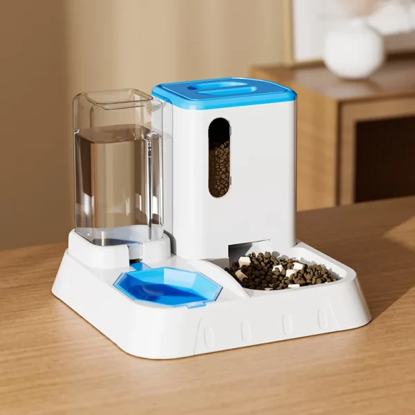New Design Automatic Cat Food Water Dispenser Set Gravity Pet Self Feeder for Indoor Small Medium Cats Dogs - Image 3
