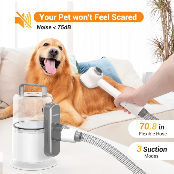 Pet Supplies Cleaning Grooming Product Set Vacuum Suction Pet Hair Professional Grooming Scissors Tool - Image 2