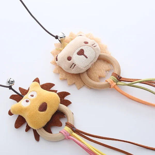 Cat Toys Wooden Teaser Stick With Bell Kitten Chaser Wand Interactive Pet Cat Toy Cartoon Cat Teaser Stick Wholesale - Image 4