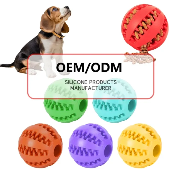 OEM/ODM Toys for Pets Dog Toys Treat Dispenser Toy Pet Manufacturer Magic Rolling Dog Ball Interactive Dog Slow Feeder Chew Ball