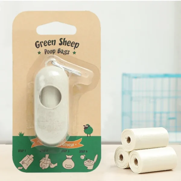 Pet PVA Water-soluble Biodegradable Fully Degradable Dog Poop Bag Pick-up Garbage Bag Pet Supplies Sustainable 10 Bags/roll - Image 4