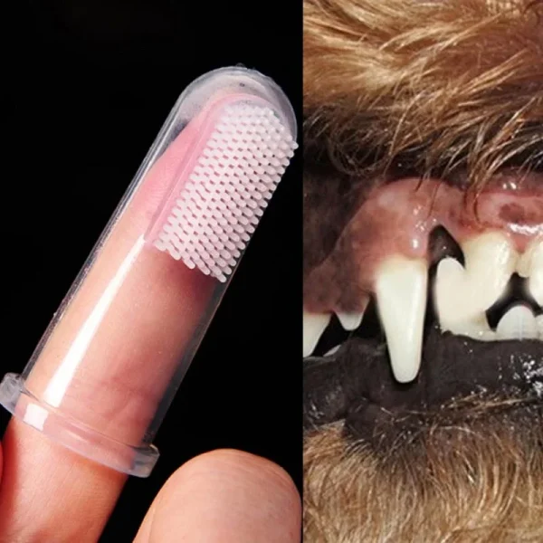 Dog Toothbrush Pet Finger Toothbrush Dog Toy Silicone Dog and Cat Grooming Teeth Cleaning Pet Supplies - Image 2