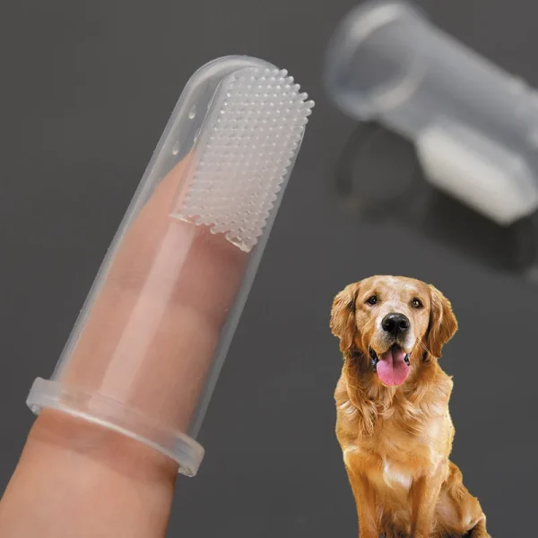 Dog Toothbrush Pet Finger Toothbrush Dog Toy Silicone Dog and Cat Grooming Teeth Cleaning Pet Supplies - Image 3
