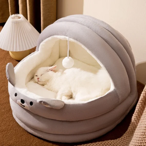 All-Season Eco-Friendly Pet Supplies Solid Wholesale High Quality Cat Nest Cradle Bed Semi-Enclosed Dog House