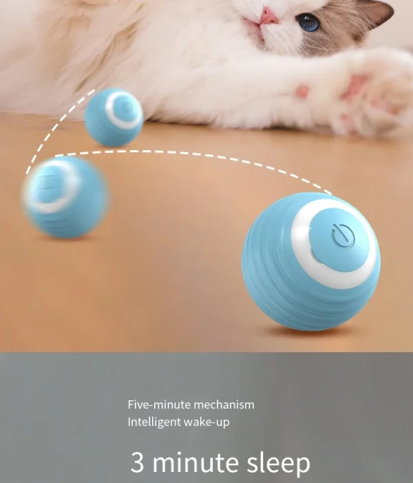 Light up USB Automatic Dog Toys Ball Pet Smart Rolling Ball Gravity Jumping Ball Intelligent Interactive Cat Toy - Image 4