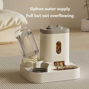 New Automatic Cat and Dog Feeder, Smart Pet Food and Water Dispenser Bowl, Universal Feeding Supplies
