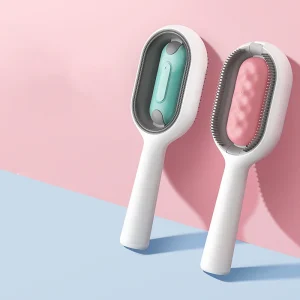 OEM Pet Supplies Wholesale Custom 2-in-1 Self-Cleaning Reusable Portable No-Wash Hair Removal Brush