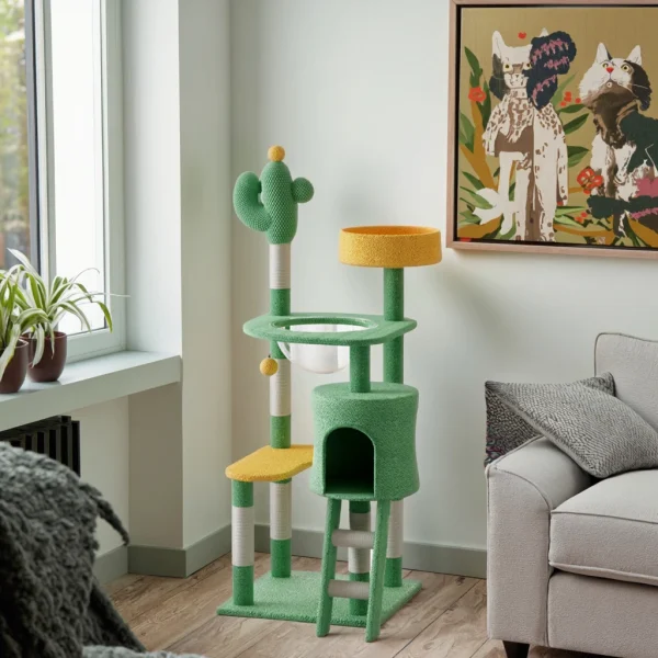 Cat Scratcher Tree Indoor Cat Scratching Posts Stand House Kitty Condo Funny Cat Toys for Kittens Pet Play House - Image 3