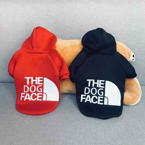 Manufacturer New Design Fashion Luxury Branded XL Owner the Dog Face Coat Vest Hoodie Winter Dog Clothes for Puppy - Image 3
