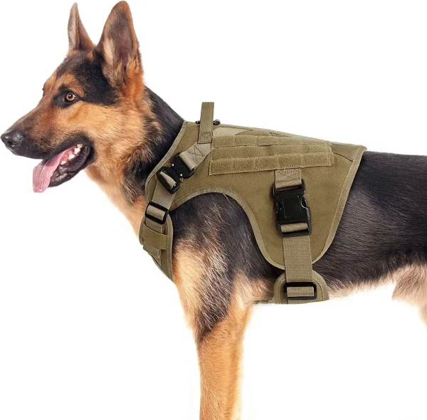 Best-Selling Dog Accessories Tactical Dog Harness with Multiple Adjustment Points Practical Multi-Function Dog Harness - Image 3