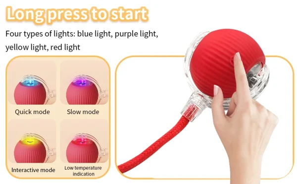 Interactive Toys Training Self-moving Catnip Toys for Cat Electric Pet Ball Automatic Rolling Ball Smart Cat Toys - Image 5