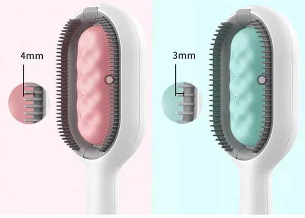 OEM Pet Supplies Wholesale Custom 2-in-1 Self-Cleaning Reusable Portable No-Wash Hair Removal Brush - Image 6