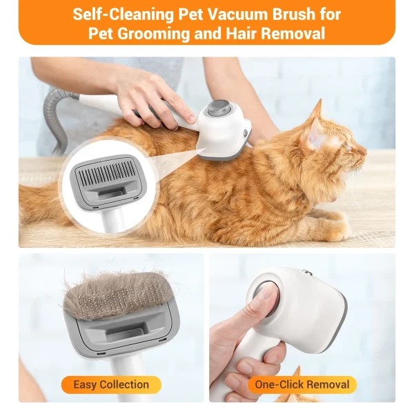 Pet Supplies Cleaning Grooming Product Set Vacuum Suction Pet Hair Professional Grooming Scissors Tool - Image 5