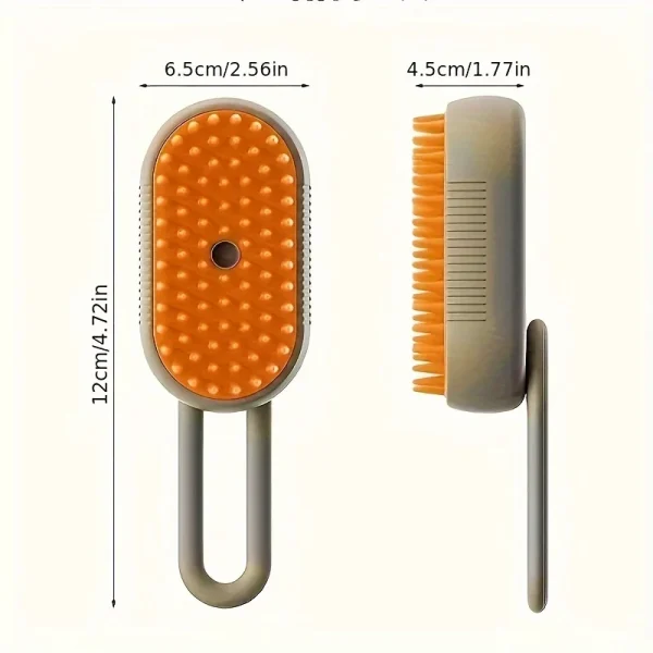New Steamy Dog Brush 3 in 1 Dog Steamy Brush Dog Spray Massaging Comb Pet Grooming Comb Hair Removal Brush Pet Supplies - Image 5
