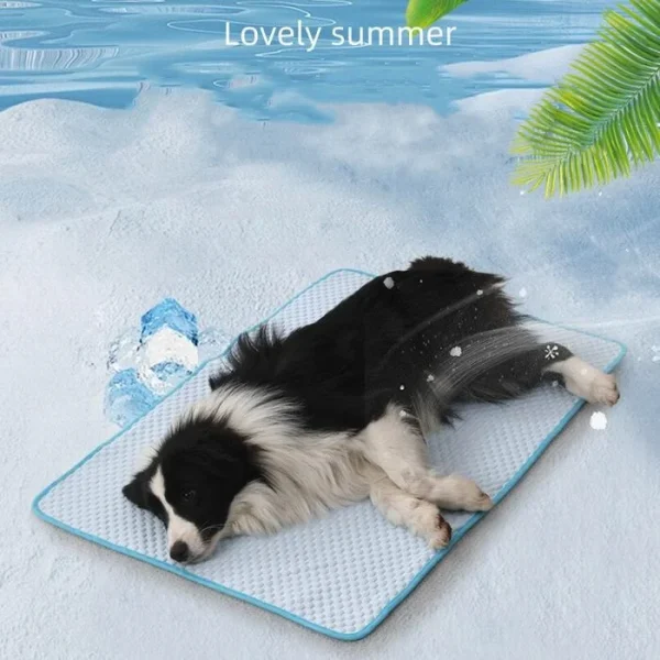 Wholesale Summer Cool Pet Bed Breathable Ice Silk Cat Nest and Summer Cool Dog Mat - Image 2