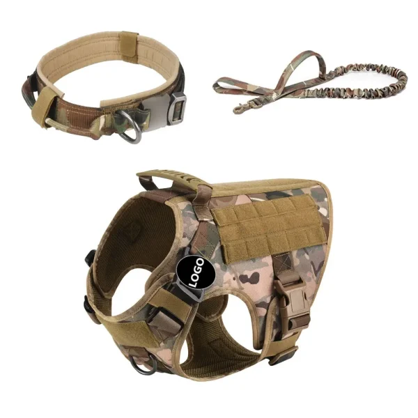 Private Label Tactical Creative Designer Puppy Print Accessories Sets Training Harnais Pour Chien Pet Harnesses for Dog - Image 4